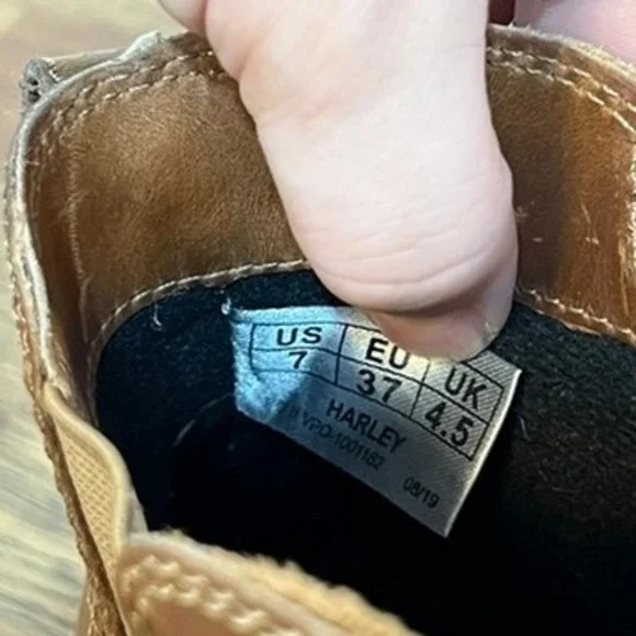 Cougar Womens Chelsea Boots 7 Brown Leather Ankle Zip Chunky Tan Zip Outerwear - Picture 11 of 16